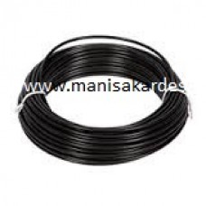 Dış Kablo 5 mm Top 25 Metre Bisiklet Fren, Vites, Moped, Mobylette, Peugeot ve Pejo Telleri Uyumlu Siyah Renk Türk Malı